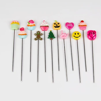 

1pcs Convenient Cartoons Cake Tester Baking Skewer Cupcake Muffin Testing Cooking Bread Probe Stainless Steel Baking Tool