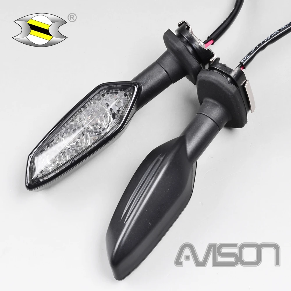 Для KAWASAKI Z300 15-18 Z400 19-20 Z800 13-16 Z900 17-20 светодиодный индикатор сигнала поворота светильник Аксессуары для мотоциклов мигалки лампы - Цвет: Темно-серый