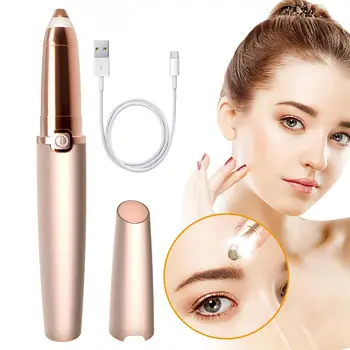 

USB Electric Eyebrow Remover Mini Women Eyebrow Trimmer for Female Face Razor Makeup Eyebrow Shaper Cosmetics Accessories