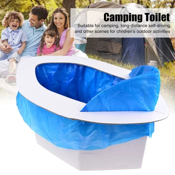 

Hiking Camping Toilet Strong Car Commode Durable Portable Folding TripTips Stable Removing Odors Clean Outdoor Activities