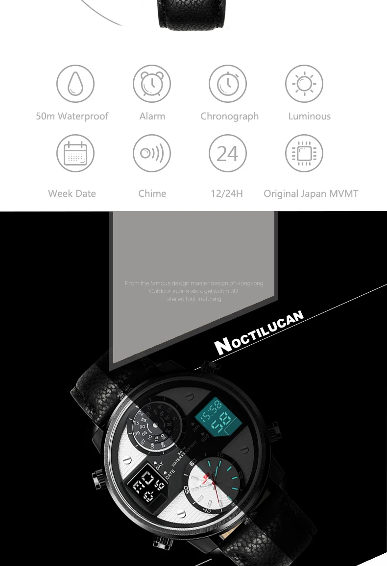 2021 New Fashion Brand Mens Watches Waterproof Sport Watch Men Electronic Timing Wrist Watches Clock Relogio Masculino 720