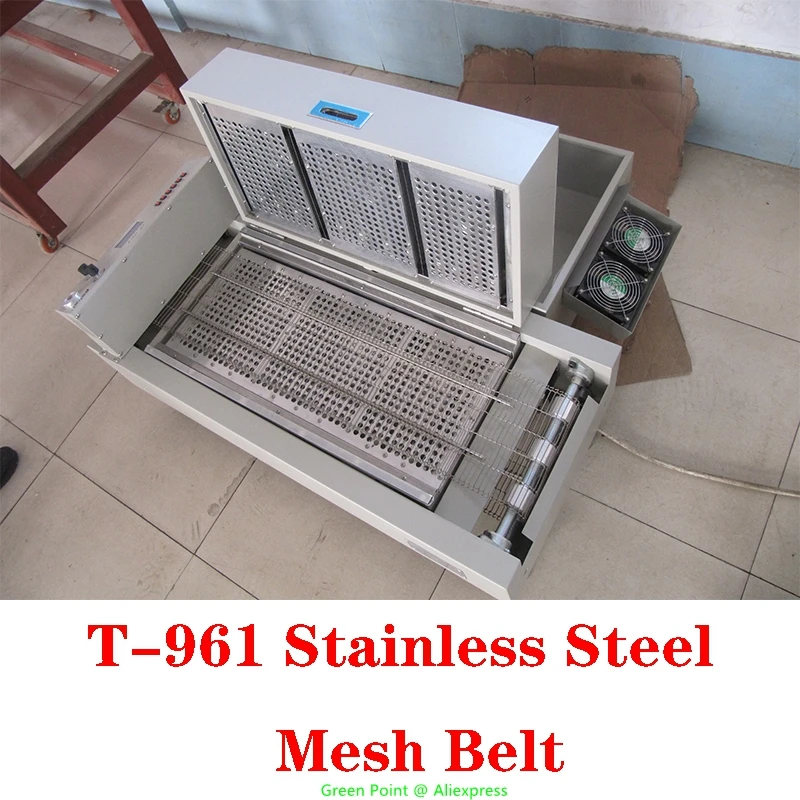 2022 PUHUI Stainless Steel Mesh Belt T-961 Length 2m Width 230mm Infrared Reflow Oven Rework Station Accessories Soldering Tools soldering iron tip cleaner desoldering cleaning ball welding soldering iron mesh filter metal wire stand steel ball tin remover