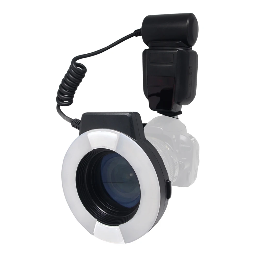 Кольцевая Макро Вспышка 14EXT-N вспышка для камер Nikon светодиодный кольцевой светильник для вспышки ЖК-дисплей переходные кольца для Nikon