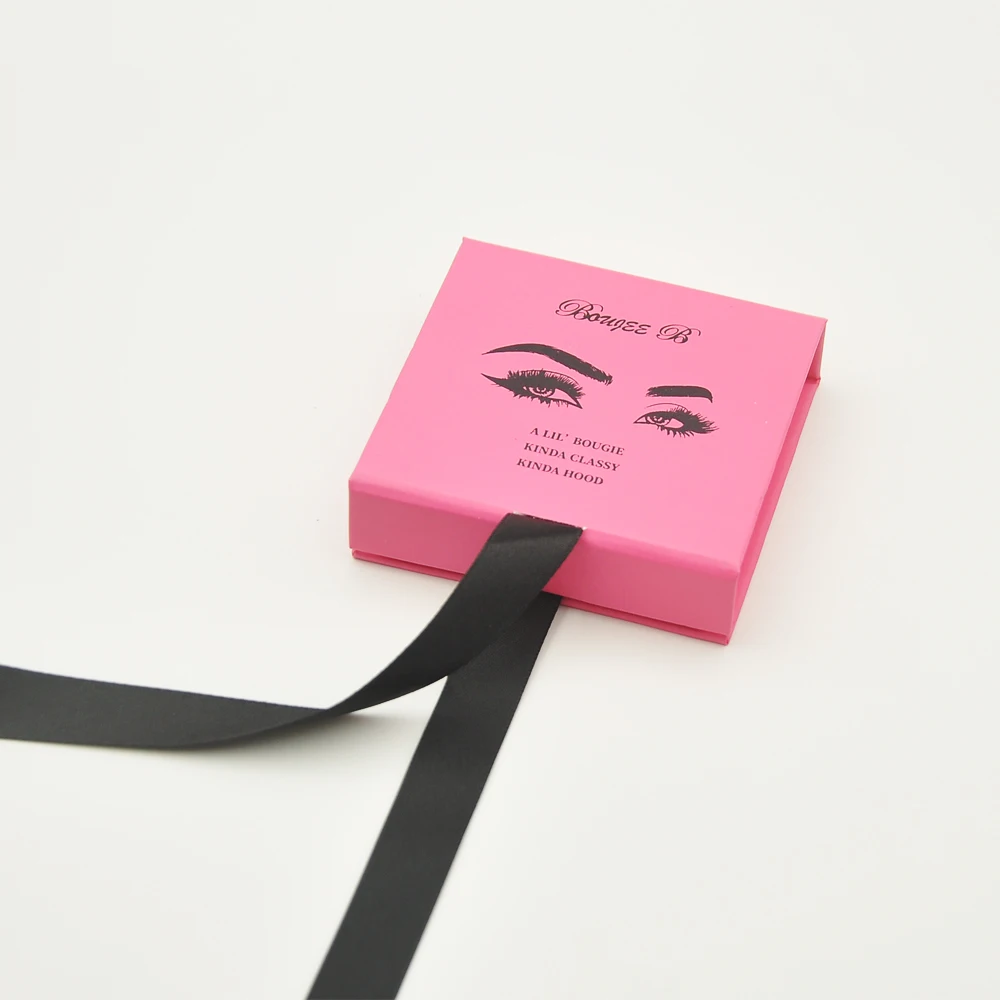 

sample of Eyelash Packaging Box Lash Boxes Packaging Custom Logo Faux Mink Lashes Strip Empty Case Bulk Vendors