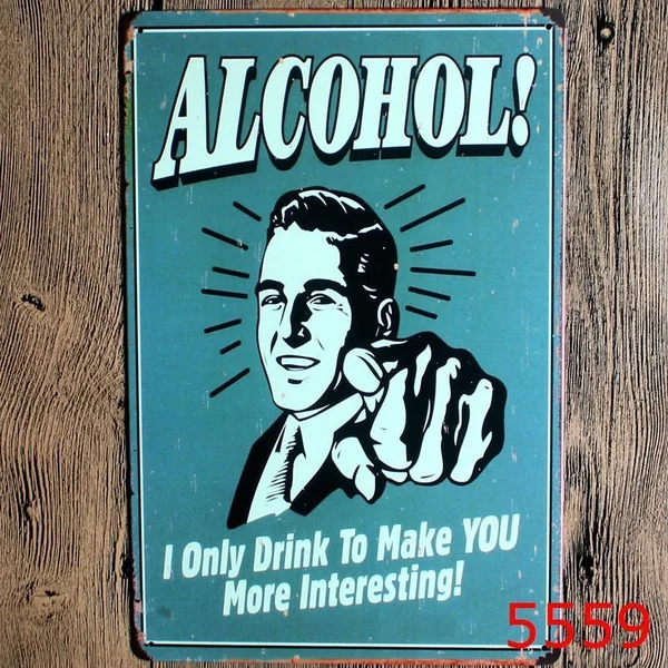 Винтажный настенный ретро-постер со спиртовой табличкой для бара паба Декор дома