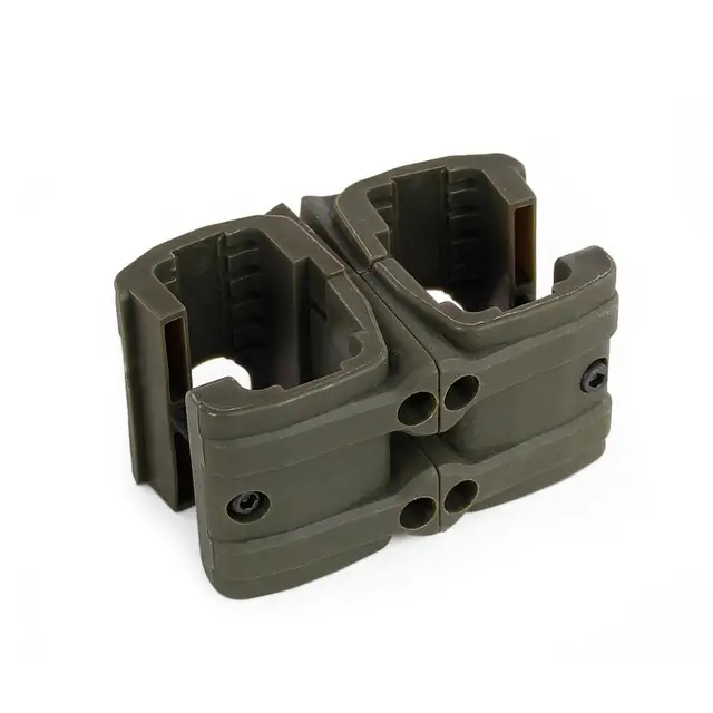 Tactical Gun Rifle Dual Magazine Coupler for MP7 Clip Connector Airsoft Military Mag Clamp Parallel Link Speed Loader Green