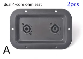 

2pcs speaker jack plate for stage audio professional audio equipment speaker cabinet jack plate junction box