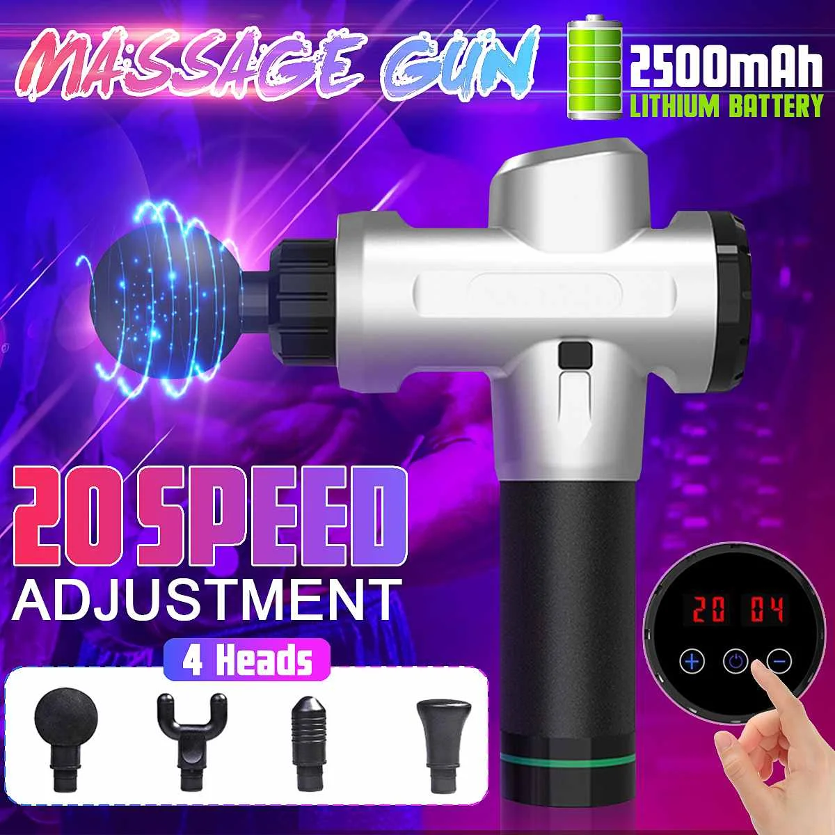 

Massage guns Body Deep Muscle Massager Fascia Physiotherapy Massage for Massage Relieving Pain Workout Fitness Machine 110-240v