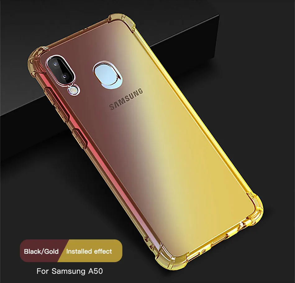!ACCEZZ Colorful For Samsung A40 A50 Soft Phone Case Protection Back Cover For Galaxy A50 A40 TPU Thin Phone Shell Fitted Case (10)