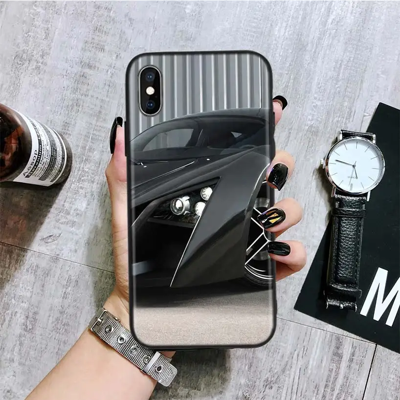 Спортивный автомобиль черный чехол для телефона Apple IPhone 11 Pro XS MAX XR 7 8 6 6S Plus X 10 Ten 5 5S SE Coque Shell - Цвет: BA199-3