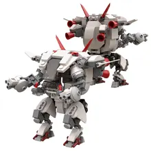 

204PCS OW D.VA Mecha Fighting Warfare Soldier Robots Model Assembly Small Particle Building Blocks Toys For Children Bricks moc