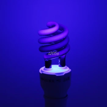 

E27 5/15/20W UV Ultraviolet Fluorescent Blacklight CFL Light Bulb Lamp 220V T16 Drop ship 50PB