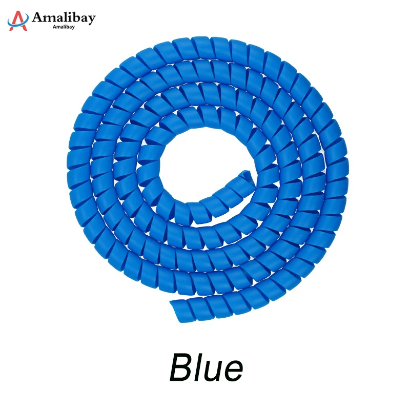 Amalibay Line Protector for Xiaomi Mijia M365 Electric Scooter Line Tube 1m Length Winding Tubes for Xiaomi M365 Pro Accessories - Цвет: blue