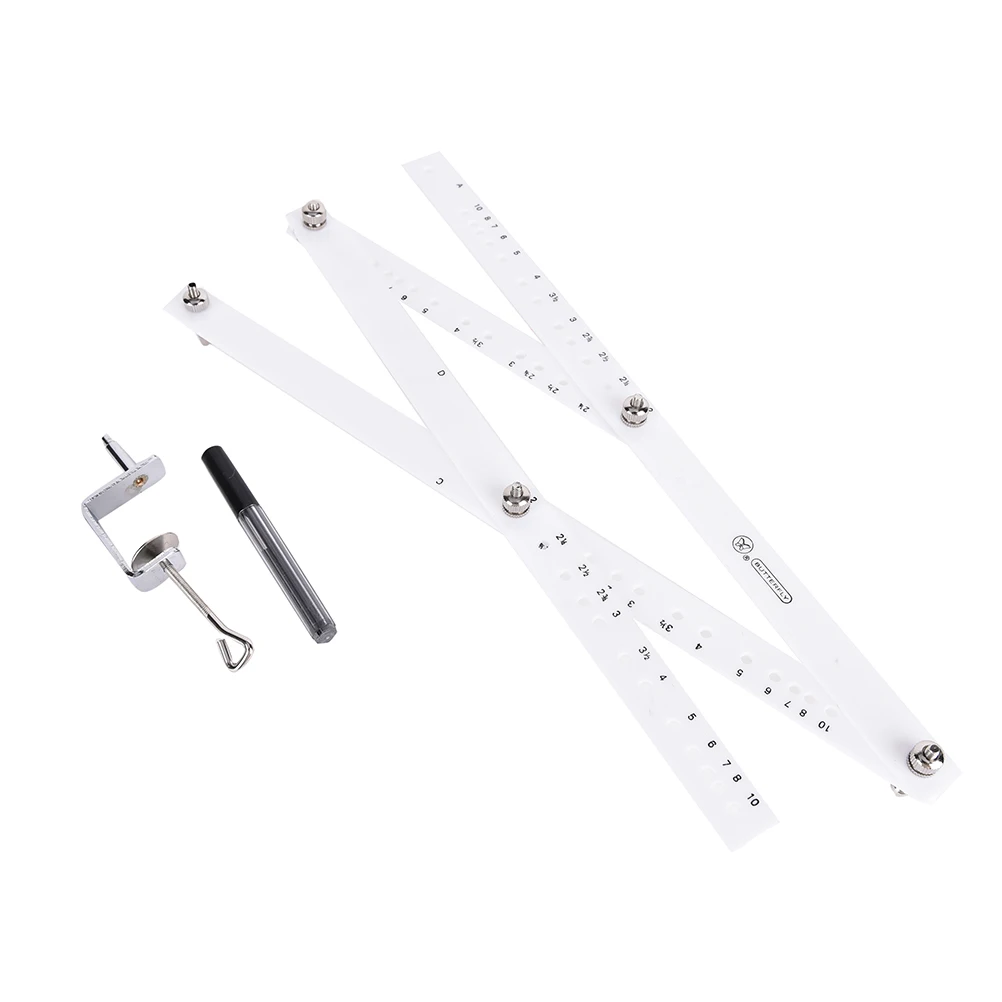 34cm Drawing Ruler Artist Pantograph Folding Ruler Reducer Enlarger Tool Art Craft For Office School Supplies drawing ruler folding ruler