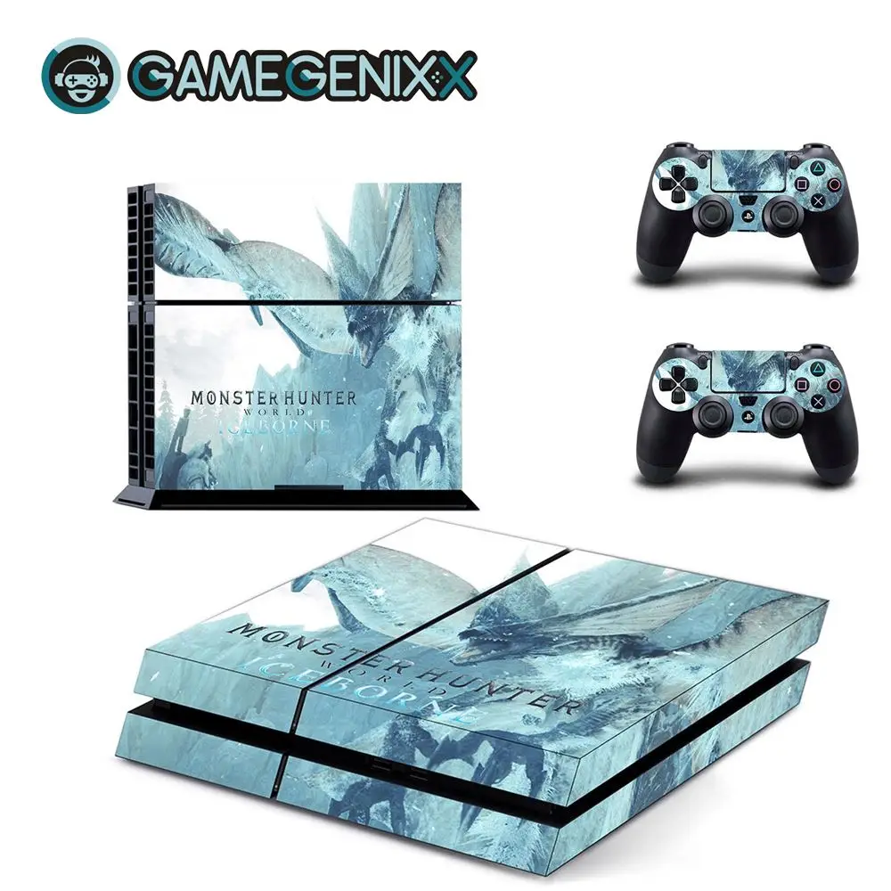 Monster Hunter GAMEGENIXX кожаный виток винилопласта с наклейкой чехол Полный набор для PS4 консоли и 2 контроллера-Monster Hunter World - Цвет: Monster Hunter