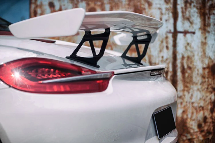 ABS черный праймер автомобиля заднее крыло багажник спойлер для 13-18 Porsche Cayman 997 998 981 911 Boxster 718 GT4 2013