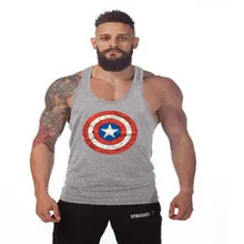 Брендовая одежда супергероя Капитана Америки, мужские майки, майка, Облегающая рубашка Супермена, Стрингер, бодибилдинг, фитнес, мужской жилет