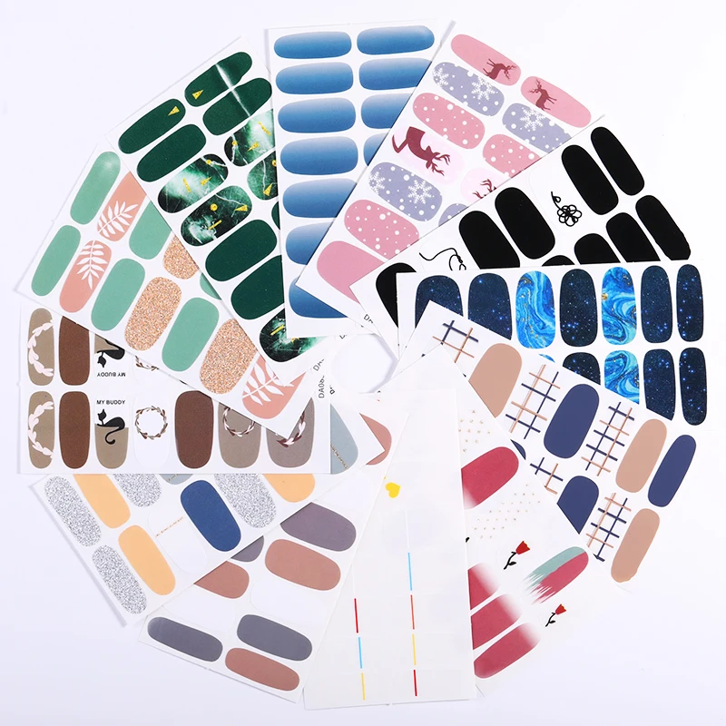 

Mix Patterns 3D Nail Sticker Flower Leaf Nail Designs Paper Nail Art Transfer Stickers Nail Decorations DIY 1 Sheet