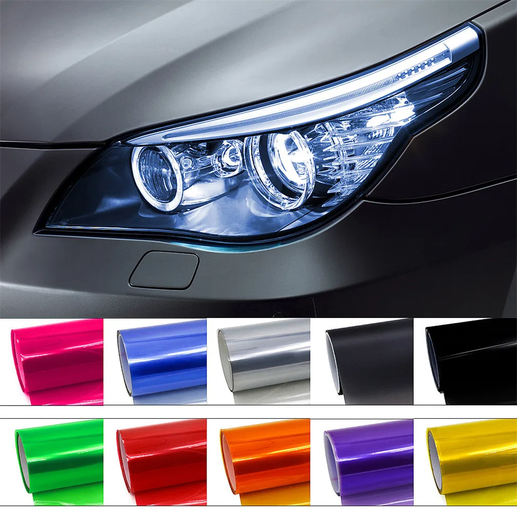 Car Headlight Lamp Tial Light Decor Vinyl Film Sticker Decal For