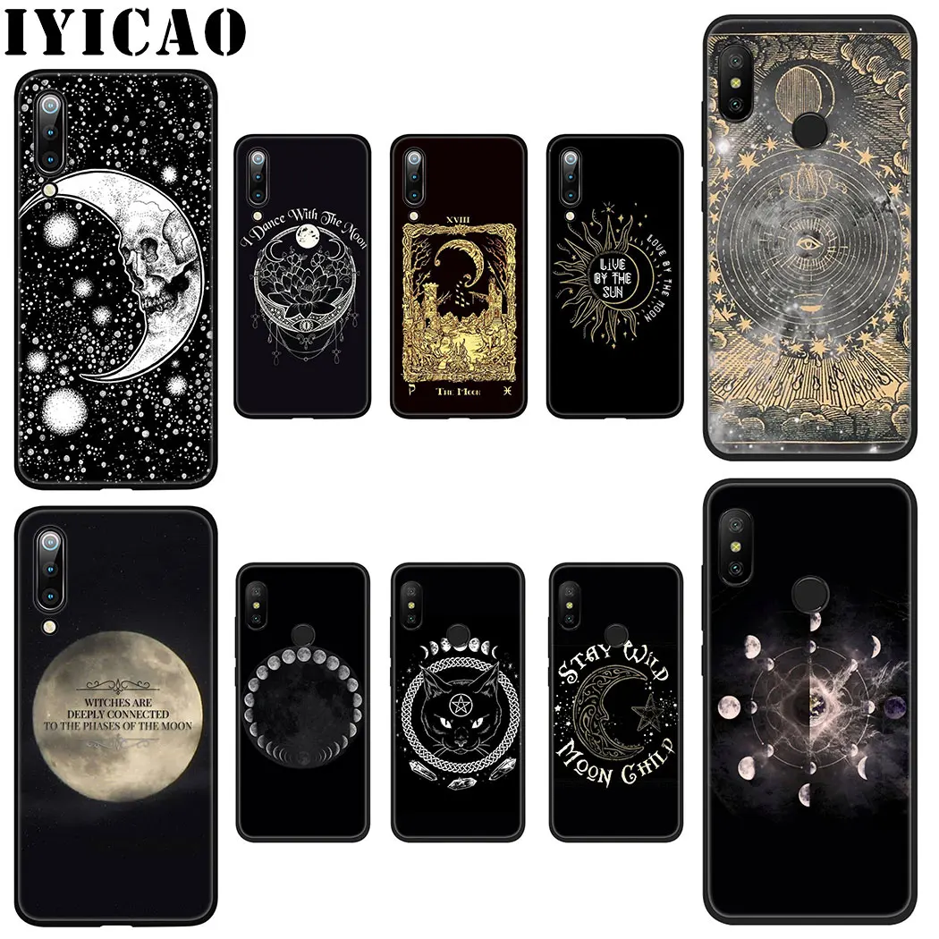 IYICAO Augur Moon Tarot Divine Мягкий силиконовый чехол для Xiaomi 9 8 SE A2 Lite A3 9T Pro A1 CC9 5X 6X MAX 3 F1