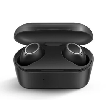 Черный Bluetooth 5,0 гарнитура TWS беспроводные наушники Близнецы наушники 3D стерео гарнитуры - Цвет: Черный