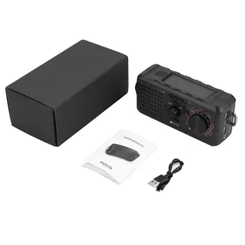 

Solar Crank NOAA Weather Radio For Emergency with AM/FM Flashlight Reading Lamp And 2000mAh