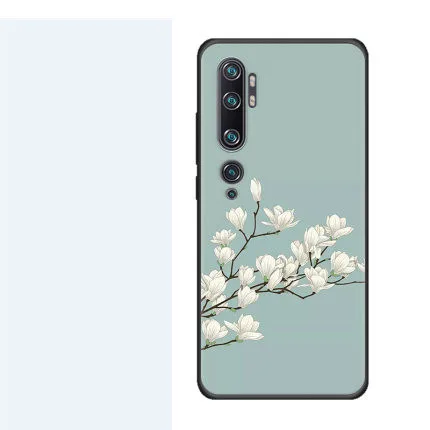 На заказ xiaomi mi note 10 чехол s Чехол Мягкий силиконовый против царапин xiaomi mi note 10 Pro задняя крышка матовый тонкий чехол для xiaomi - Цвет: mu lan