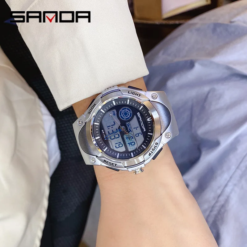 Reloj Hombre Men Watches Luxury Brand Electronic Clock Dual Time Digital Quartz Wristwatch Man Waterproof Sport Watch Men