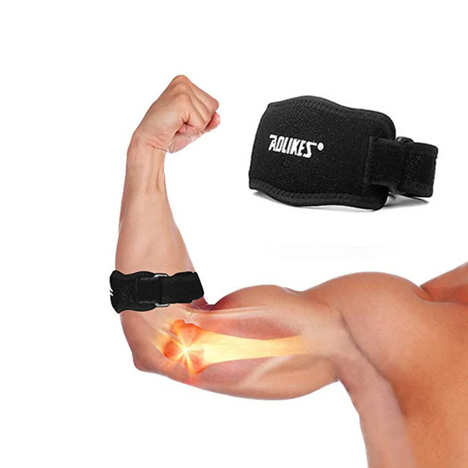 1pcs Elbow Brace For Tendonitis With Compression Pad,prevent Golfer\'s