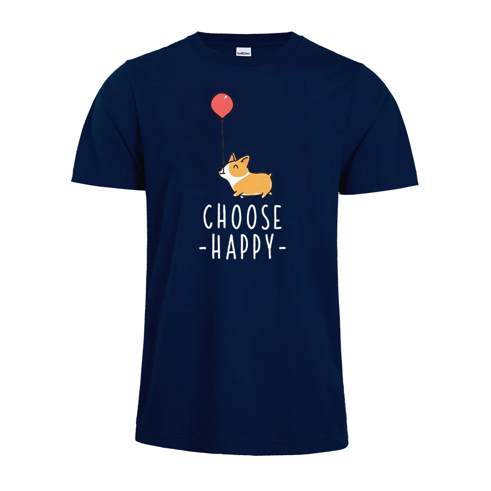 Выберите Happy футболка с корги забавные Собаки Футболка Happy футболки корги lover momy и рисунком «Собачка Футболка с цитатами