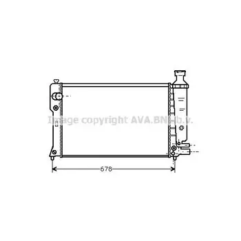 

Cooling system radiator Peugeot 405 1.6-1.9D 87-92 AVA QUALI