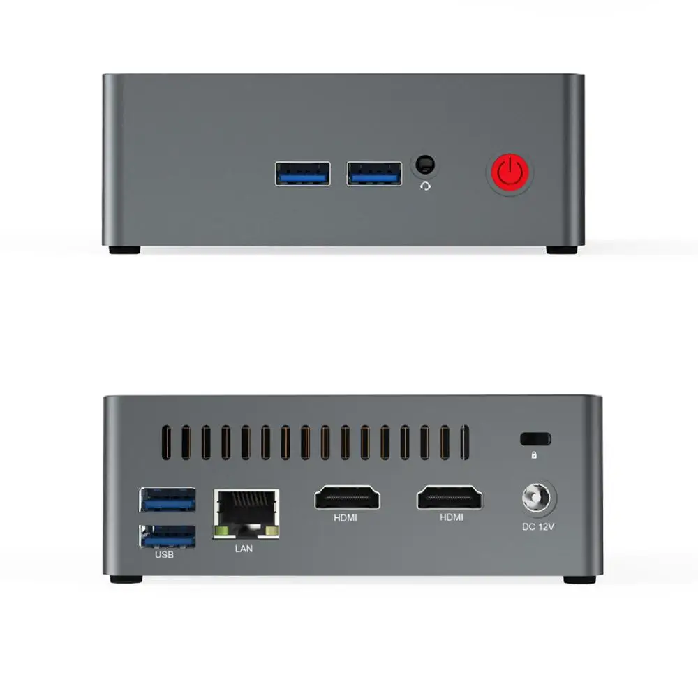 Beelink J45 Win10 Мини ПК intel Pentium J4205 SSD 128 Гб двойной экран дисплей Поддержка HDD Gigabit LAN мини-медиаплеер ТВ-бокс