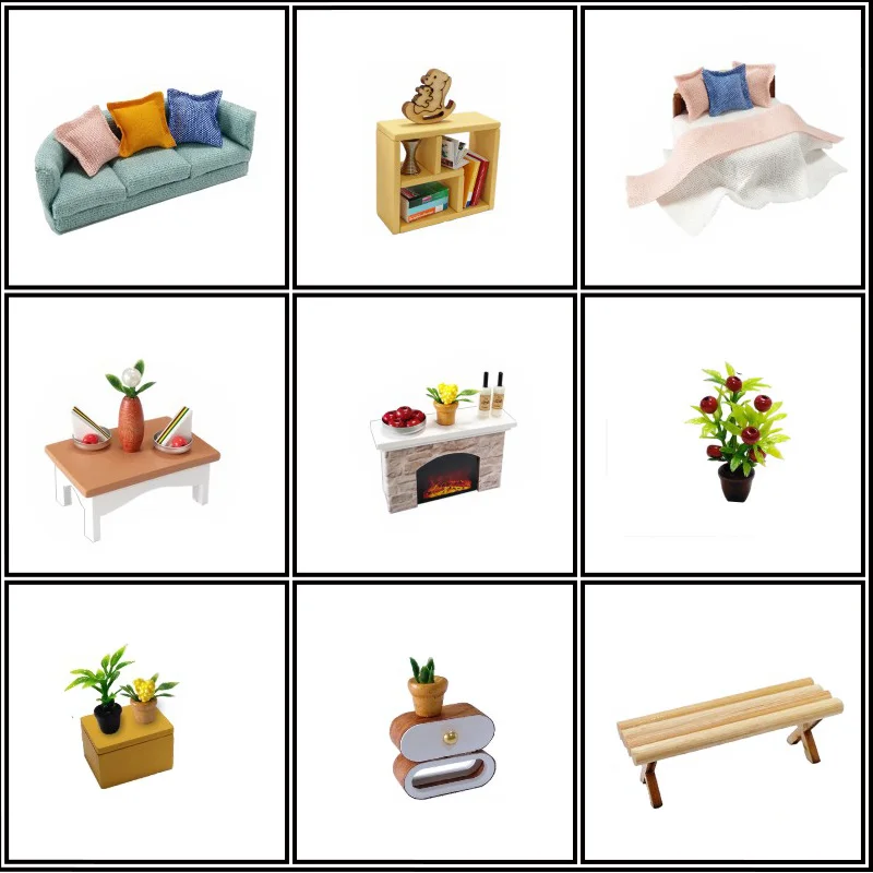 Cutebee Каса Кукольный дом миниатюрная мебель кукольный домик DIY Миниатюрные домики комната коробка театральные игрушки для детей DIY кукольный домик M902
