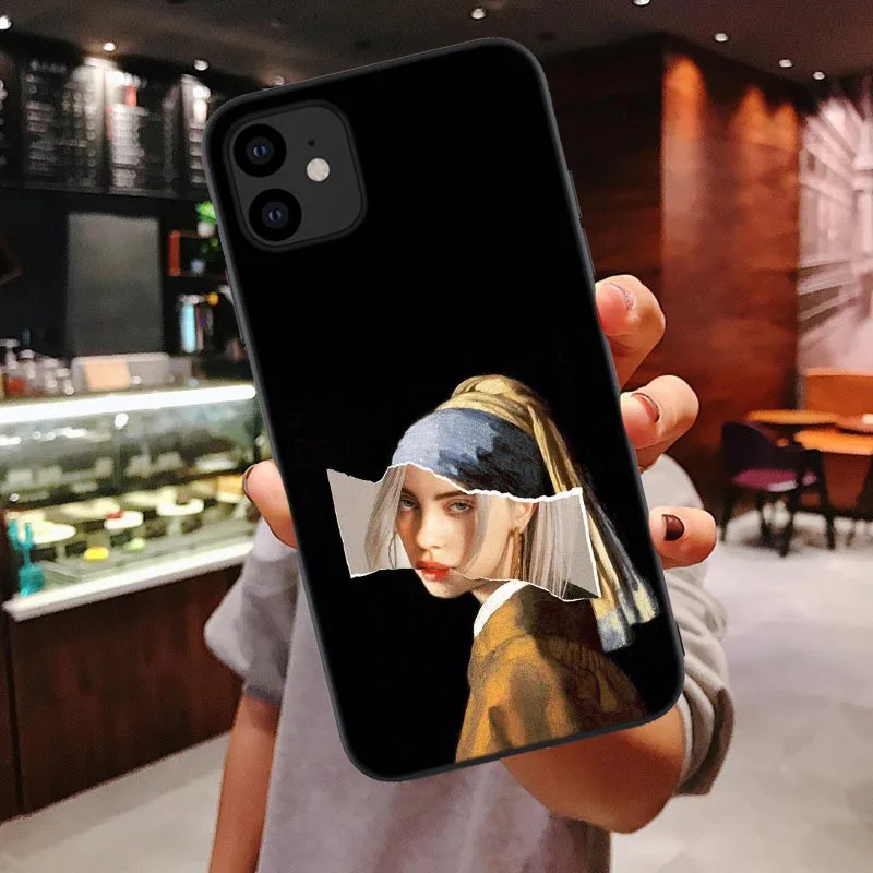TPU Billie eilish rainbow blohsh глаза океана Мягкий ТПУ чехол для телефона для iphone 11 Pro Max SE 5 5S 6 6S 7 8 Plus X XR XS Max - Цвет: TPU