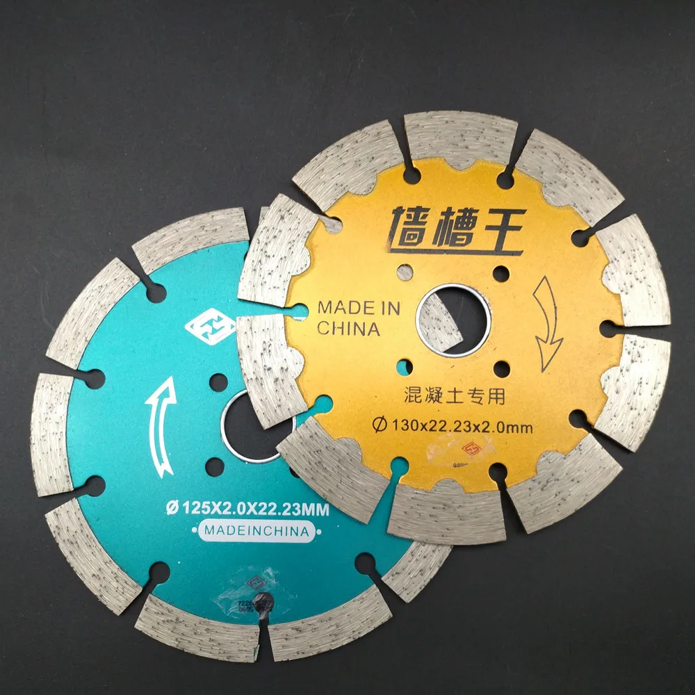 

130 Concrete Diamond Saw Blade Cutting Disc Marble Wall Slot Dry Cutting 125 Angle Grinder kai cao ji dao