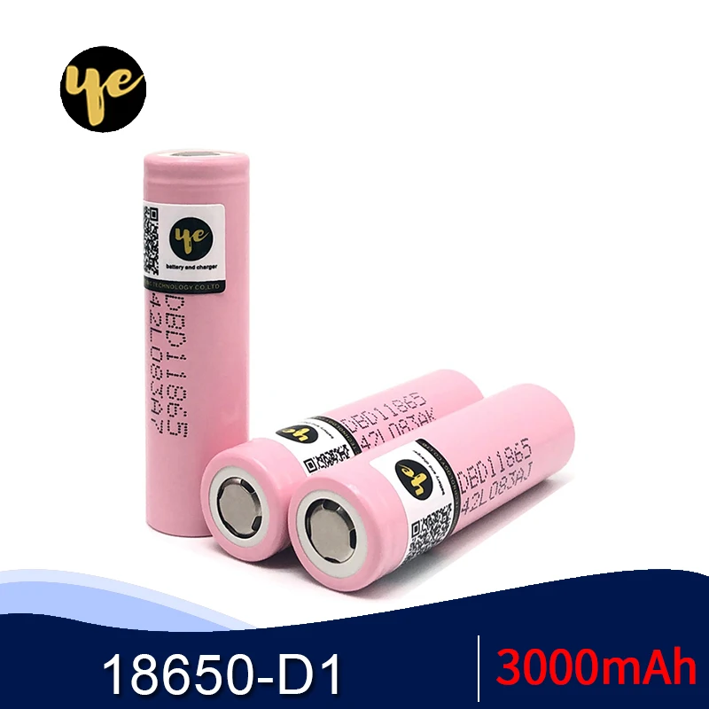Оригинальная батарея 18650 D1 3000mAh 3 7 v аккумуляторная для ноутбука/фонарик литий