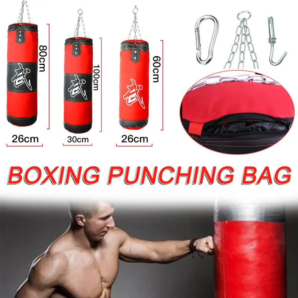 

Kick Boxing Punching Bag Martial Arts Tae Kwon Do Fitness Sandbags Striking Drop Hollow Empty Training Punch Professional