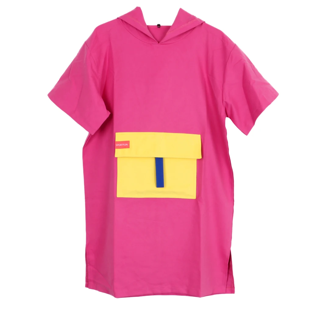 Adult Pink Халат для серфинга, Пляжное Пончо, халат из микрофибры, банное полотенце - Цвет: Adult Pink