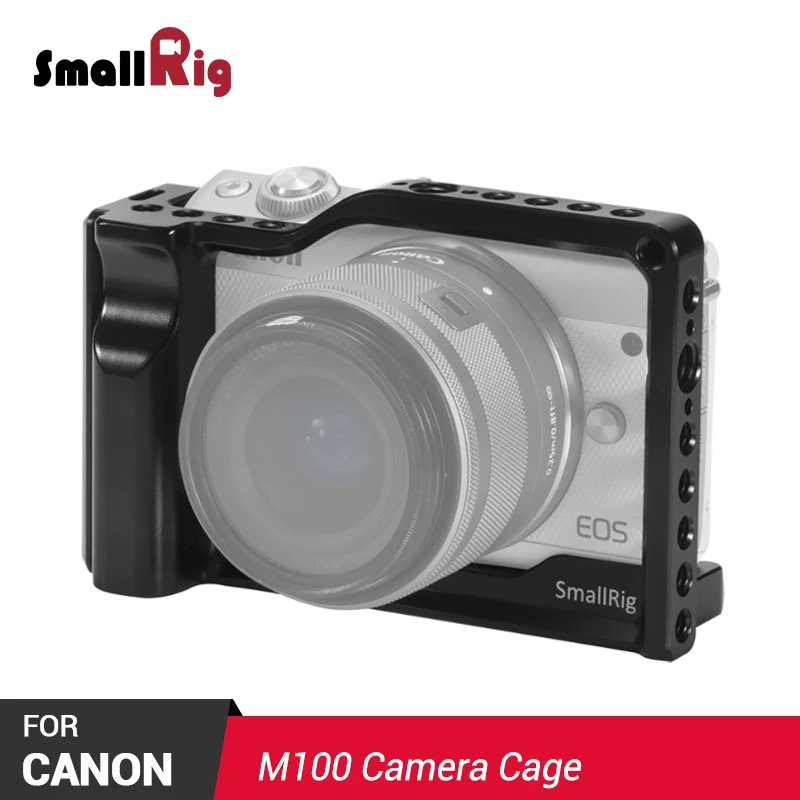 SmallRig M100 клетка для Canon EOS с Rail Nato 1/4 3/8 резьбовое отверстие вспышки светильник