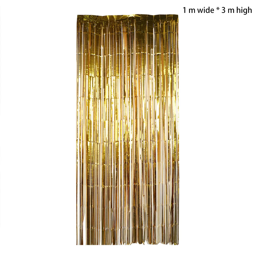 NICEYARD домашний текстиль Окно комнаты делитель вспышки линии блестящая кисточка веревка украшение для дома занавеска - Цвет: Gold L