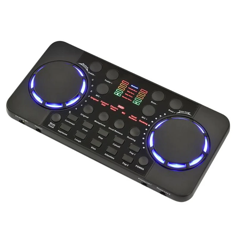 Mini Cell Phone Sound Card Audio Set Interface External Usb Live Microphone Sound Card Bluetooth Function for Mobile Phone
