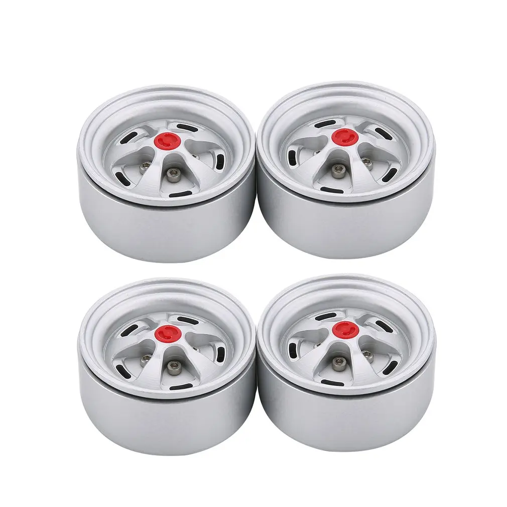 

2Pairs Alloy 1.9 CNC Beadlock Wheels Rims for 1/10 RC Crawler Axial SCX10 SCX10 II 90046 Traxxas TRX4 D90