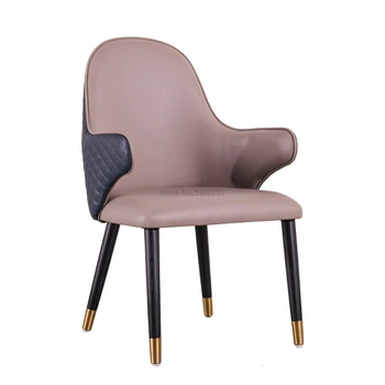 

Discussion table, chair, back, solid wood armrest, American style light luxury coffee Hotel designer, northern Europe chair