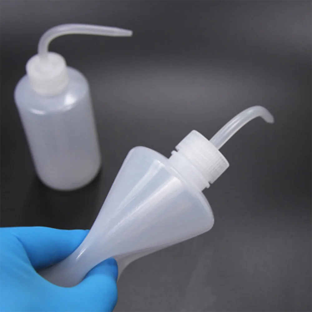 MJS Eyelash Cleaner Empty Bottle Eyelash Expansion Tool Elbow Mouth Narrow Tube Long Eyelash Cleaner Skin Care Pointed Mouth Pot