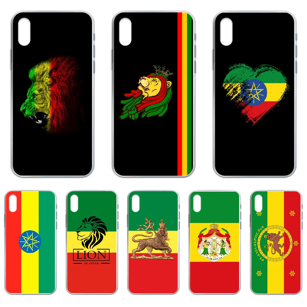 Эфиопия флагом Лев чехол для телефона iphone 4 4S 5 5C 5S 6 6S PLUS 7 8 X XR XS 11 PRO SE 2020 MAX