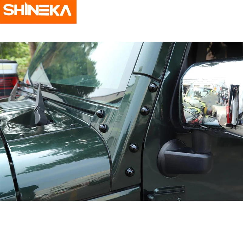 Автомобильные Внешние аксессуары SHINEKA болты A pillar из АБС пластика защитная