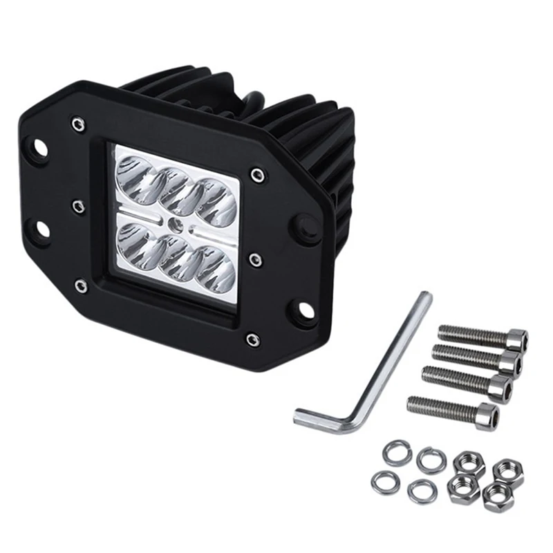 

18W 6000k LED Spot Work Light Bar Offroad Fog Driving Lamp Truck Light Bar 1pc