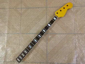 

Electric JAZZ Bass Guitar Neck yellow Replacement Maple Wood 21 Frets