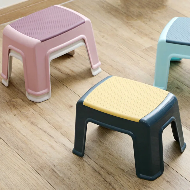 Contrasting Color Low Stool Baby Nonslip Step Stool Child Bath Stool