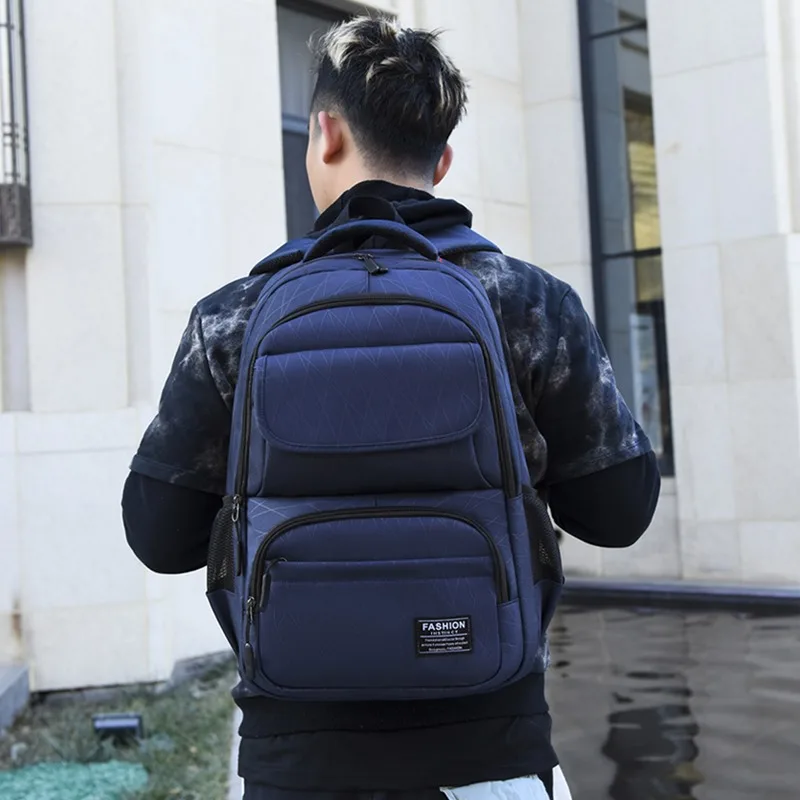 

New Business Travel Backpacks Fashion Men Backpack College Student School Bags For Boys Big Capacity Book Shoulder Bag Mochilas